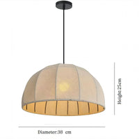 plafonnier en tissu style japonais pour un éclairage élégant