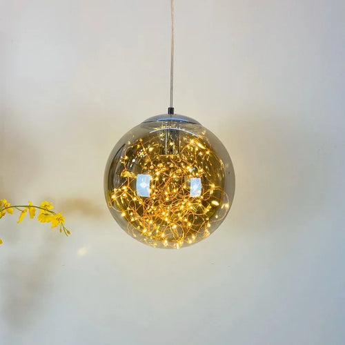lustre nordique étoilé en verre pour décoration moderne - vue 3 sur 24