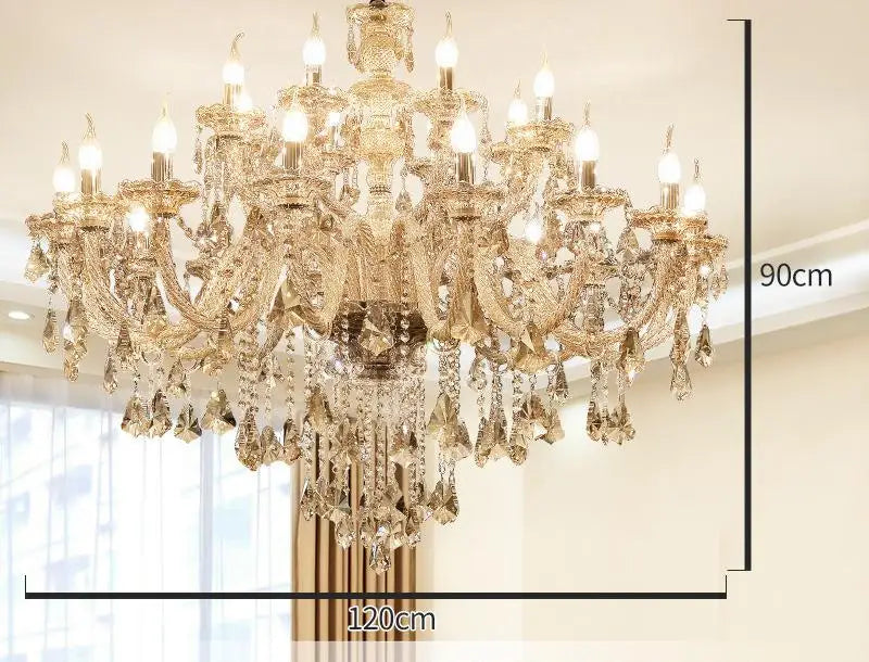 lustre en cristal moderne pour décoration intérieure élégante - vue 7 sur 15