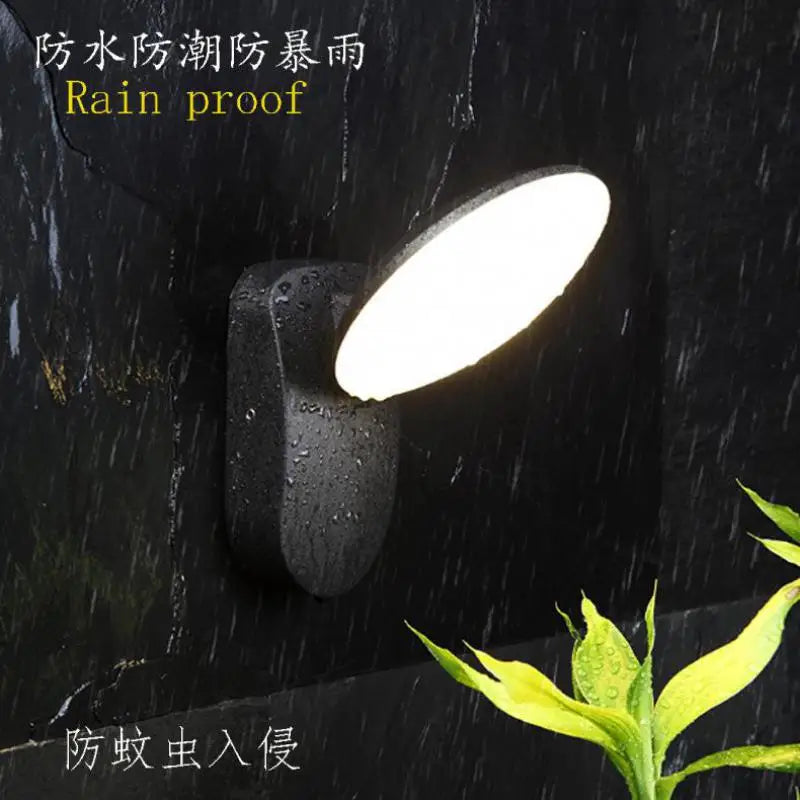 applique murale extérieure étanche avec éclairage led moderne - vue 3 sur 7