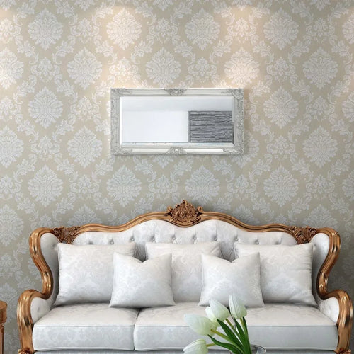 miroir mural baroque argent pour décoration intérieure élégante - vue 2 sur 7
