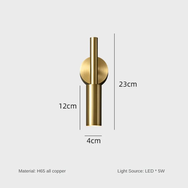 lampe de chevet industrielle en cuivre pour lecture créative - vue 8 sur 8