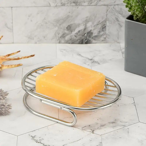 porte-savon en acier inoxydable avec égouttoir élégant et pratique