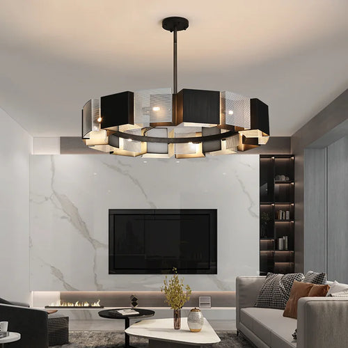 lustre moderne à LED pour décoration intérieure élégante - vue 2 sur 10