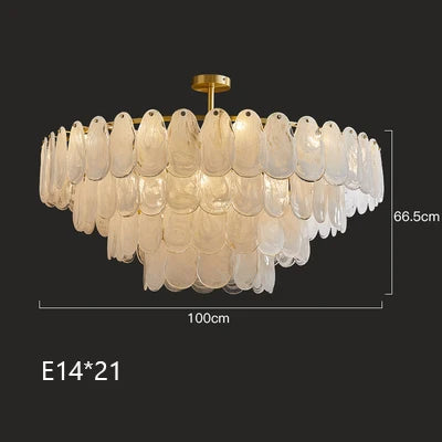 lustre suspendu en verre design nuage créatif moderne - vue 7 sur 18