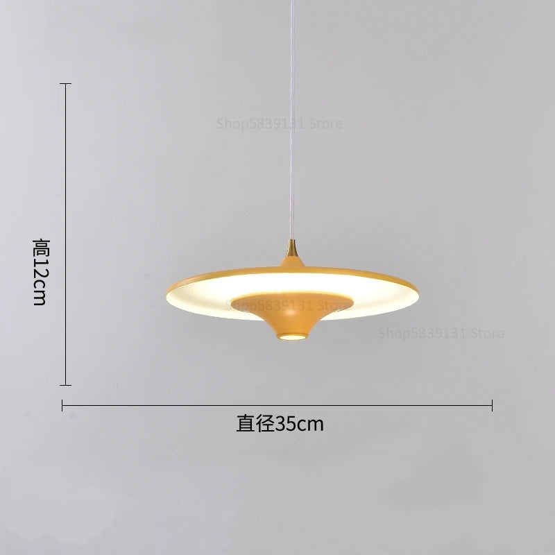 suspension led modernes simples et créatives nordiques - vue 11 sur 14