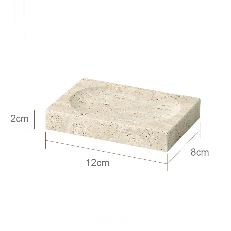 ensemble d'accessoires en marbre naturel pour salle de bain - vue 23 sur 30