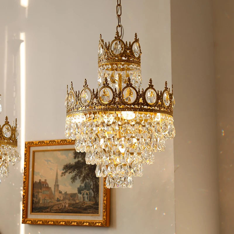 lustre en cristal pour un éclairage élégant et raffiné - vue 5 sur 14