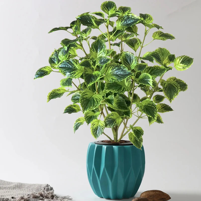 plantes artificielles d'eucalyptus et menthe tropicale pour décoration intérieur
