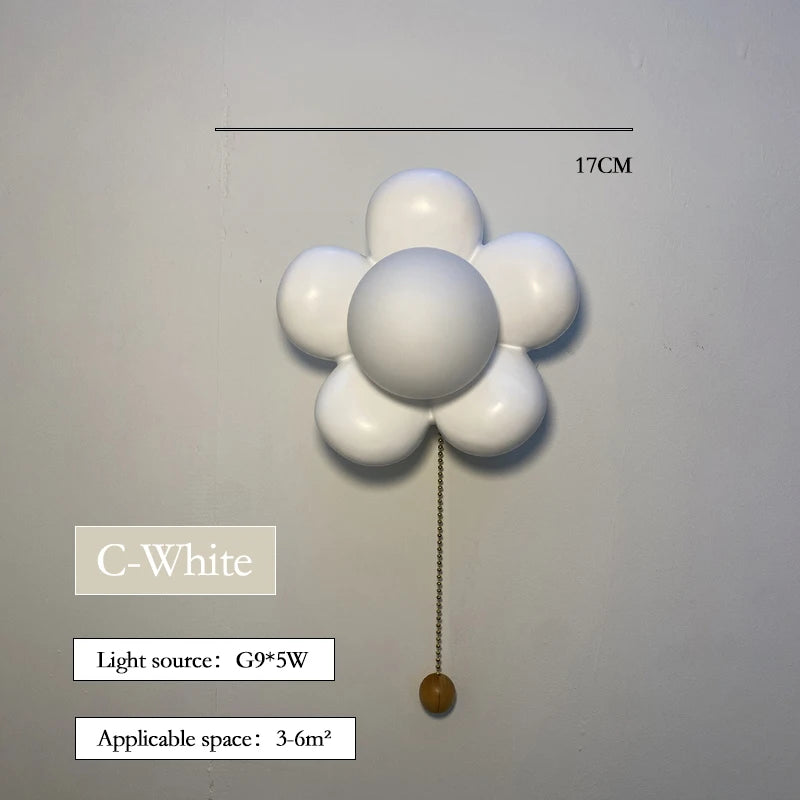lustre moderne à pétales pour chambre d'enfant - vue 12 sur 17