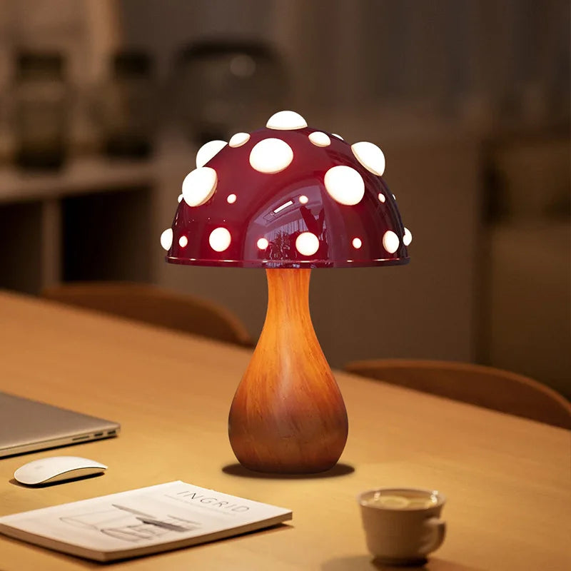 Lampe champignon Amanita tricolore LED USB