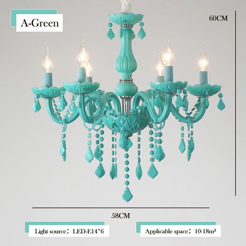 lustre en cristal pour une chambre de petite fille - vue 8 sur 12