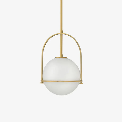 suspension nordique globe en verre avec tige réglable - vue 3 sur 6