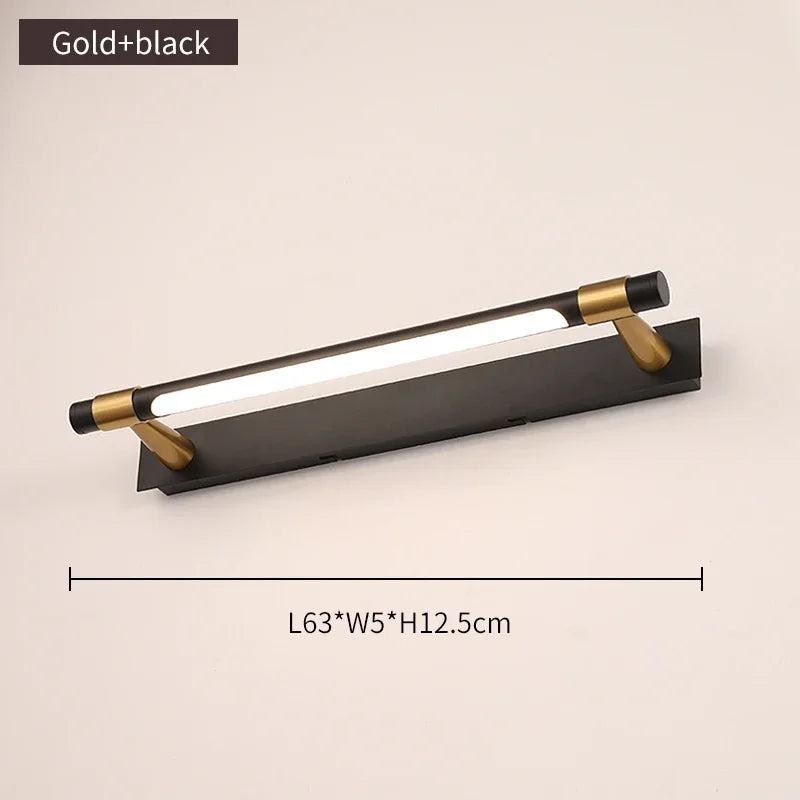 applique led moderne en cuivre pour miroir avant - vue 9 sur 15