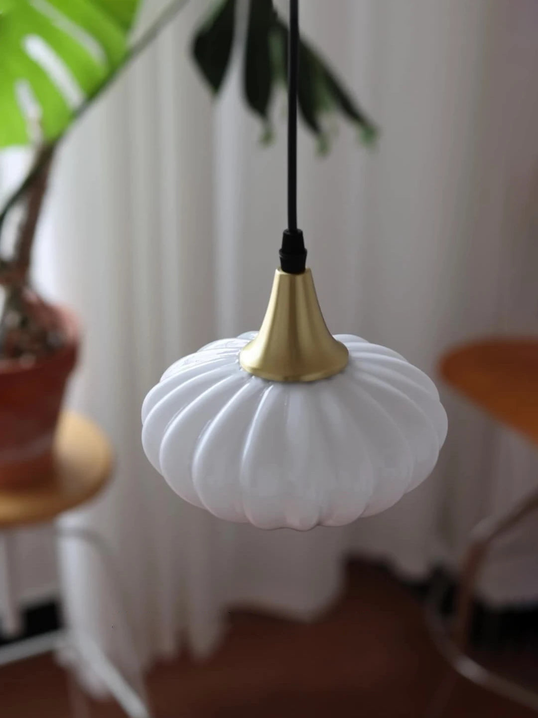 suspension en verre japonais design scandinave pour intérieur élégant - vue 2 sur 8