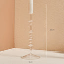 bougeoir en verre transparent décoration intérieure moderne nordique