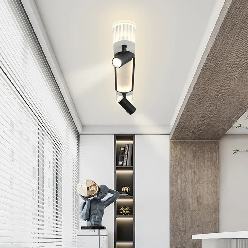 Plafonnier LED moderne pour salon couloir vestiaire allée plafonnier avec projecteur lustres décor luminaire