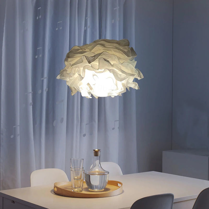 suspension nordique en papier pour noël créative restaurant bricolage nuage