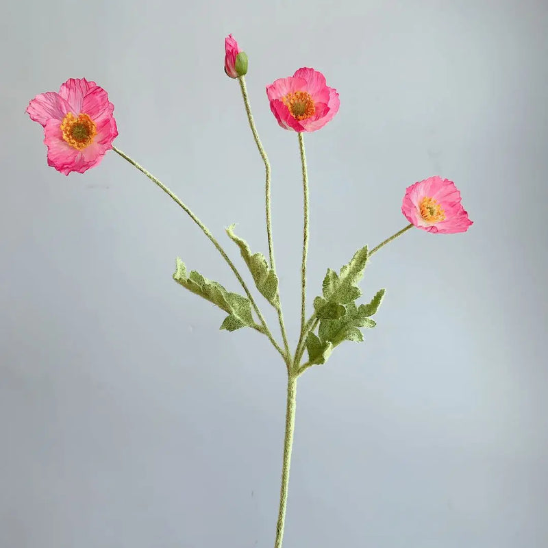 bouquet de fleurs artificielles pavot pour décoration maison jardin fête