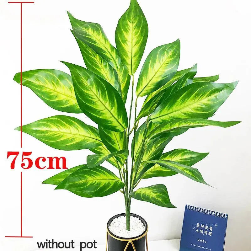 grande plante tropicale artificielle avec feuilles pour décoration intérieure - vue 5 sur 13