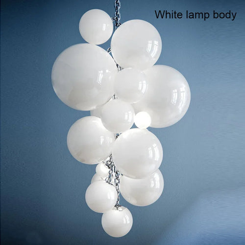 suspension en verre design italien style raisin lumineux