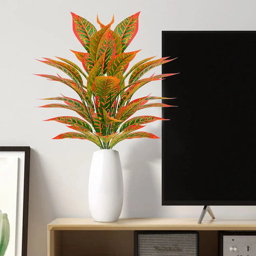 plantes artificielles branche de magnolia pour décoration extérieure jardin - vue 5 sur 9