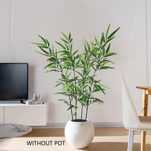 lot de 4 branches de bambou artificielles pour décoration festive intérieure - vue 4 sur 10
