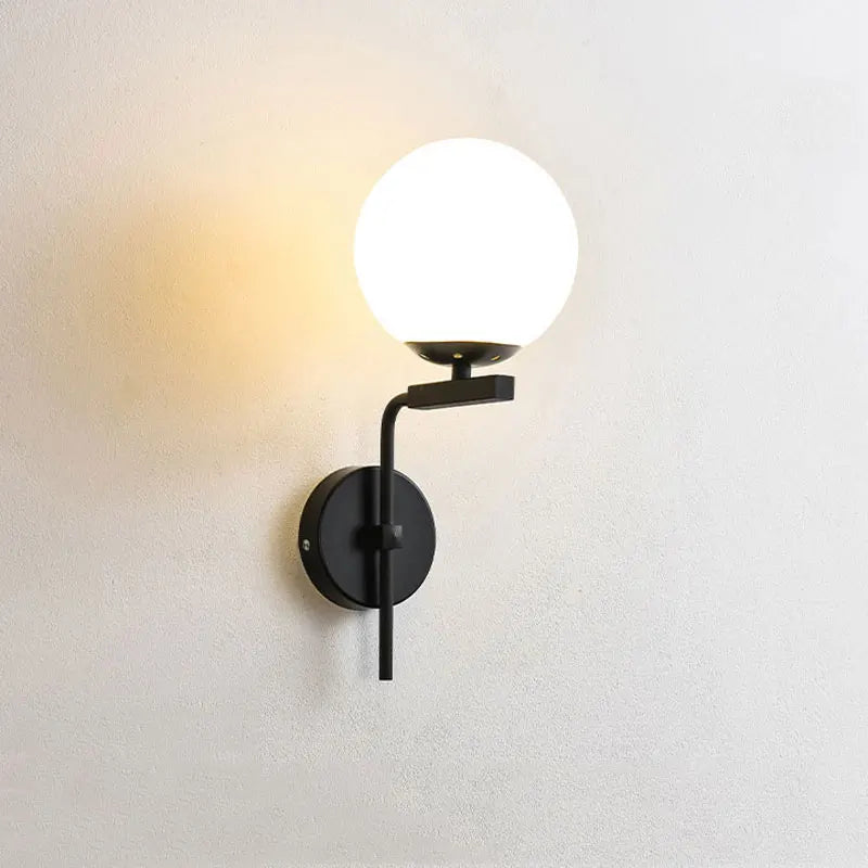 applique murale led moderne en forme de boule de verre pour décoration intérieure