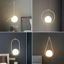 Rétro LED Suspension En Verre 1-3Tête Lanterne Transparente Lampes Suspendues Pour Chambre Cuisine Balcon Salons Luminaire Lustre