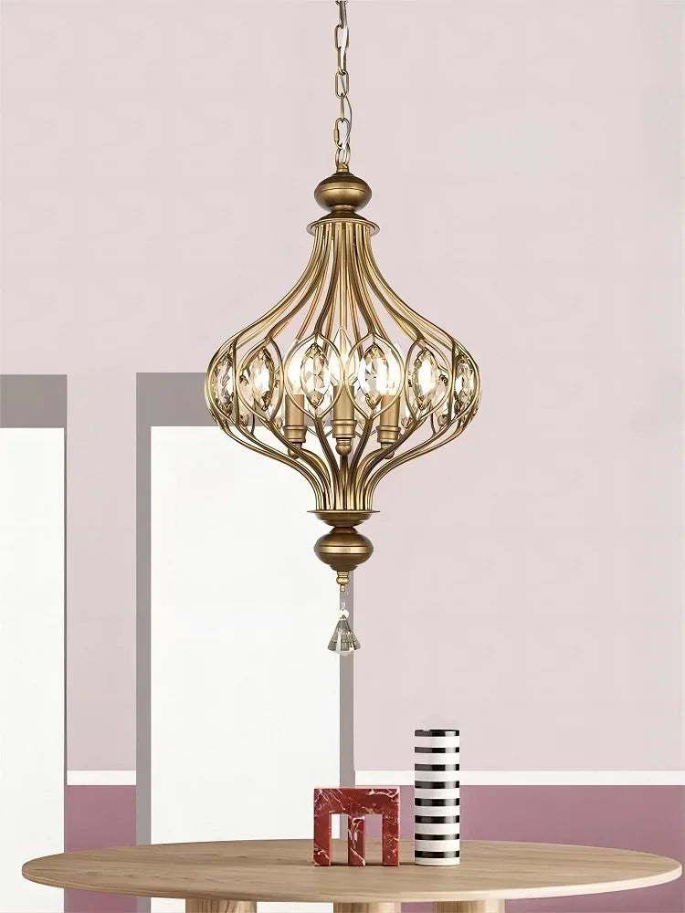 suspension en cristal rétro style vintage pour intérieur - vue 4 sur 9