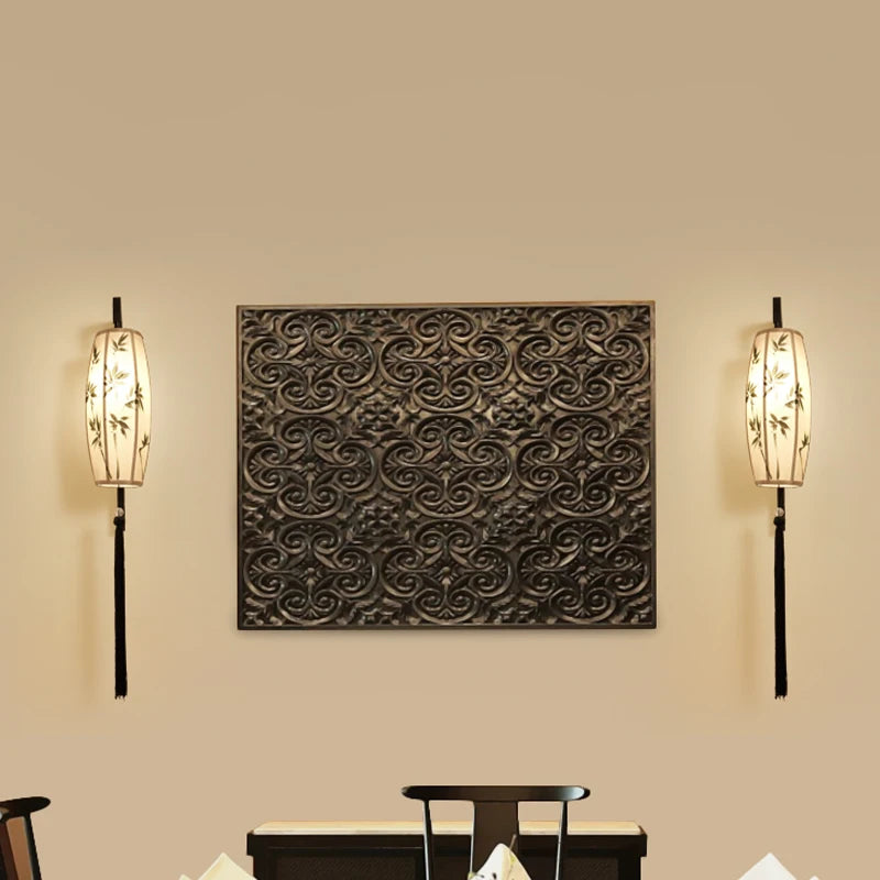 applique murale led style chinoiserie pour hôtel et salon de thé - vue 3 sur 9