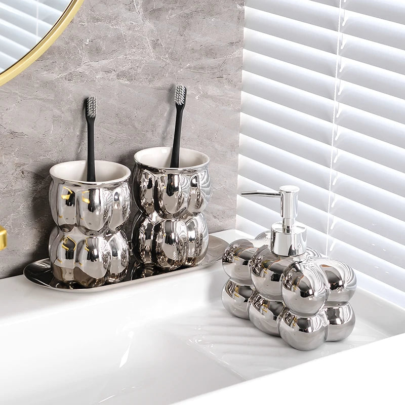 décoration de salle de bain luxe nuages créatifs en céramique - vue 15 sur 22