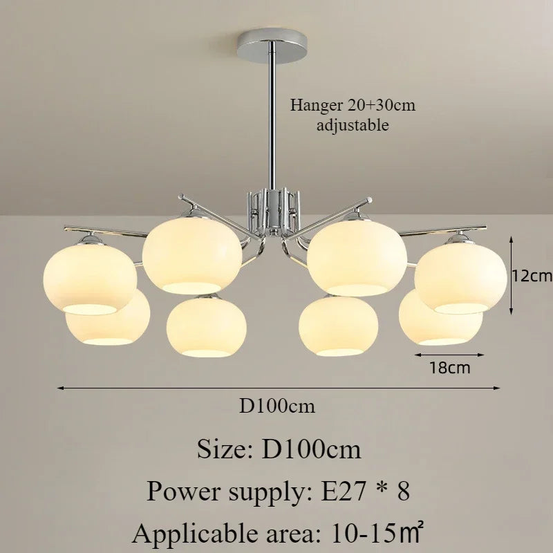 suspension nordique simple style moderne éclairage décoration intérieure - vue 8 sur 19