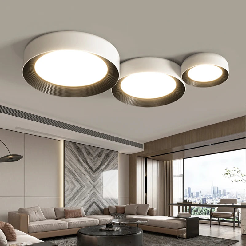 lustre nordique qiyimei éclairage intérieur lumières circulaires