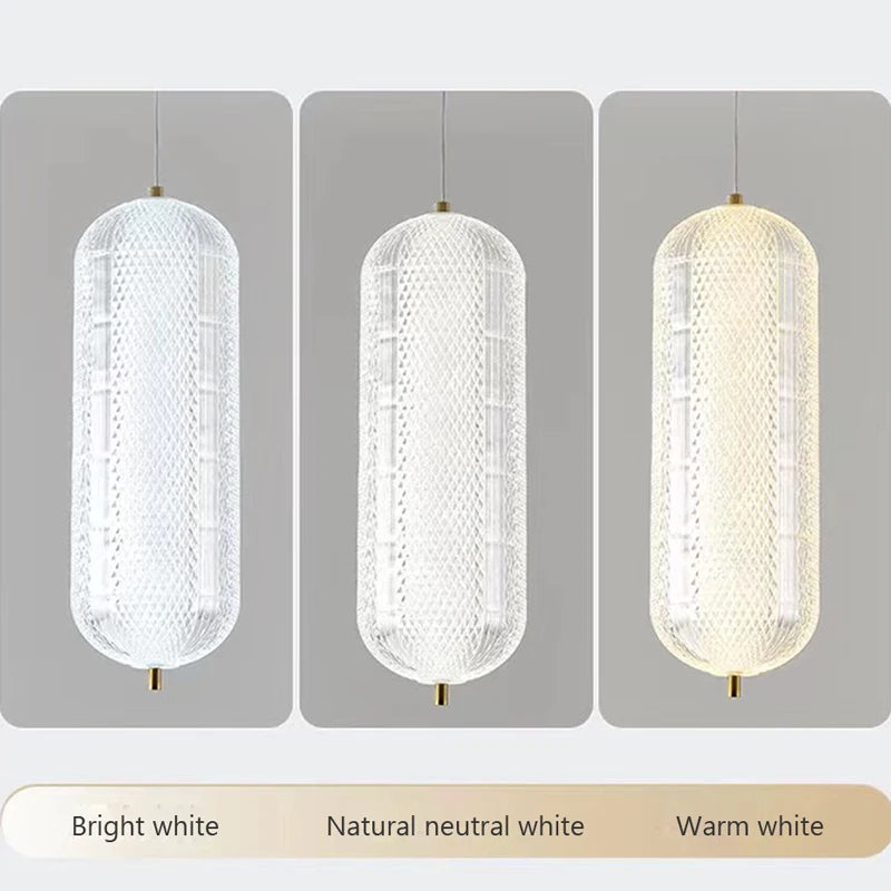 Led acrylique suspension minimaliste décoratif unique