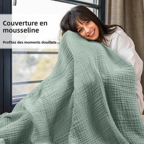 plaid mousseline coton leger style boheme salon chambre