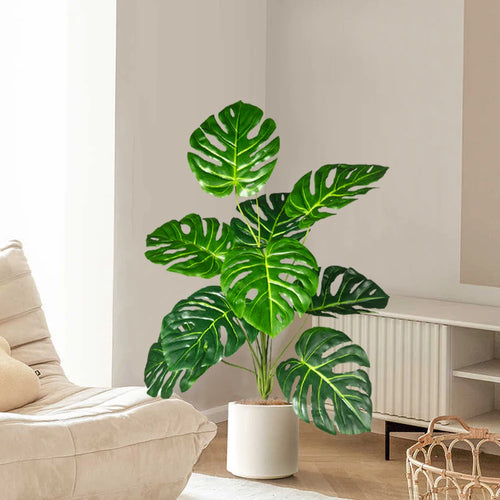 arbre monstera artificiel pour décoration de jardin et bureau - vue 4 sur 9