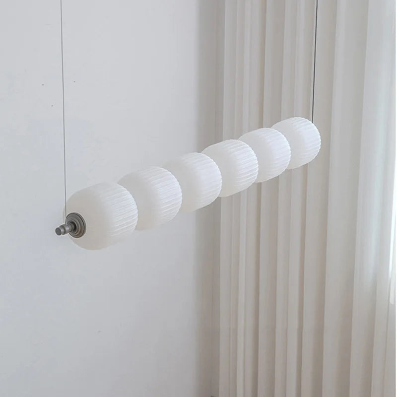 Nordic Designer Living Room Pendant Lamps White Long Droplight For Dining Table Bedroom Bar Lighting Gourd Ceiling Hanging Light - vue 3 sur 9