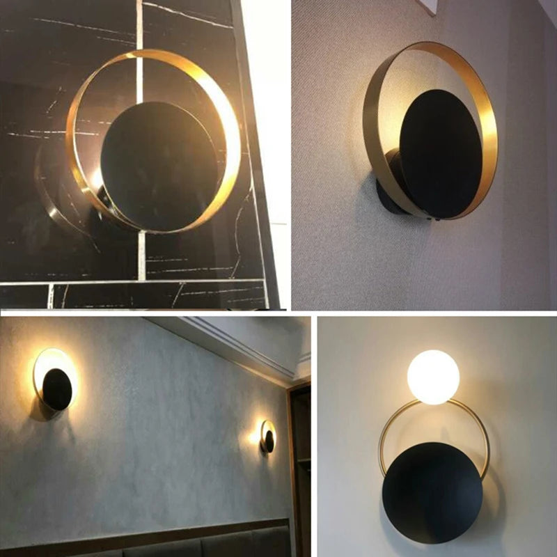 applique murale led nordique postmoderne en fer luminaire décoratif d'intérieur - vue 4 sur 8