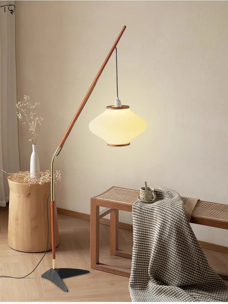 Lampadaire LED E27 de pêche médiéval au Design japonais