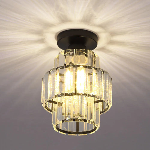 plafonnier en cristal k9 moderne pour décoration intérieure élégante - vue 3 sur 6