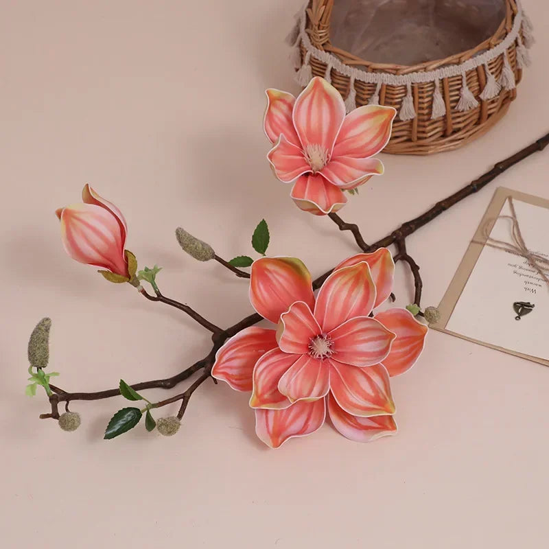 branches de magnolias artificielles pour décoration intérieure - vue 4 sur 14