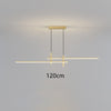 Lustre design LED minimaliste en barre métallique Sarno