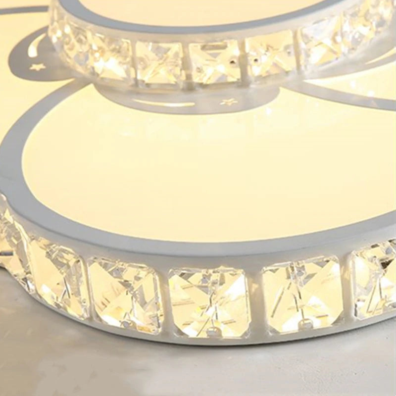 plafonnier led moderne pour éclairage d'intérieur et décoration romantique - vue 5 sur 10