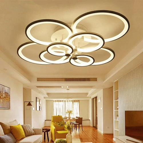 plafonnier led moderne à intensité variable pour intérieur