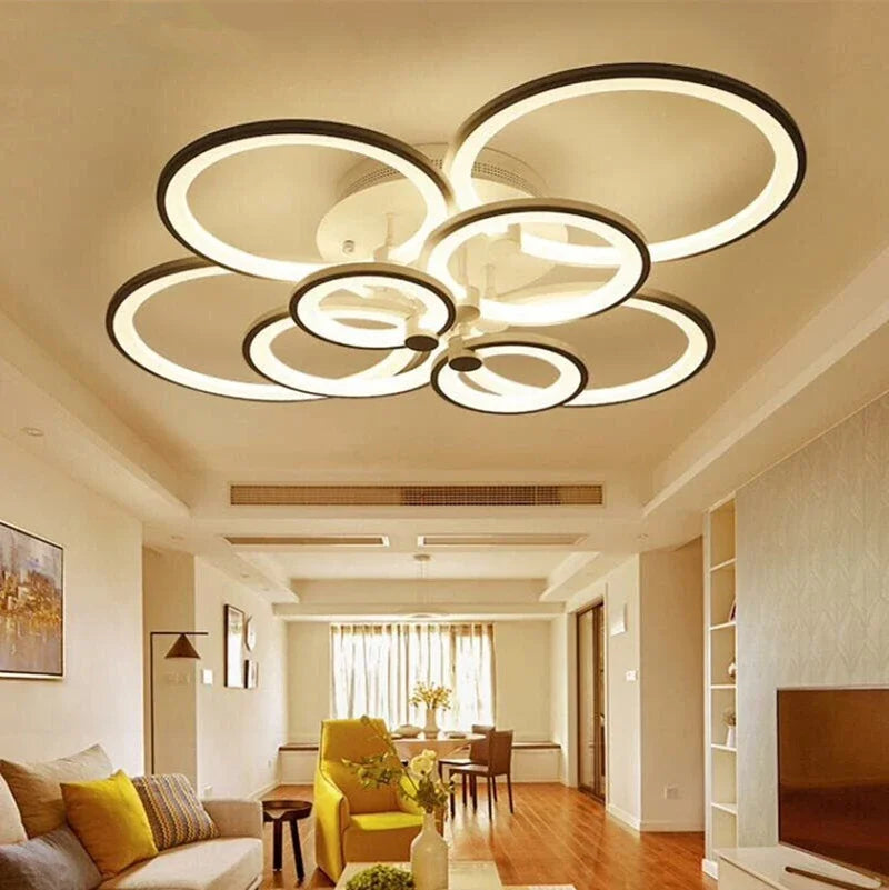 plafonnier led moderne à intensité variable pour intérieur - vue 5 sur 14