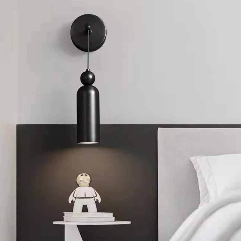 applique murale minimaliste moderne fil réglable en cuivre