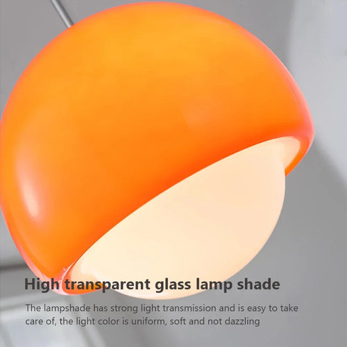 lampe suspendue nordique en verre pour intérieur décoratif - vue 7 sur 8