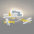 lustre avion pour chambre enfant avec télécommande