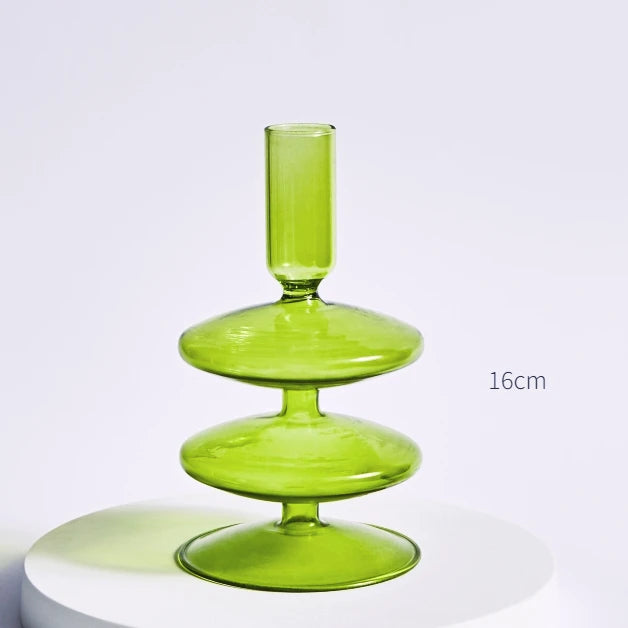 bougeoirs nordiques en verre pour mariage et cadeaux décoratifs - vue 12 sur 16